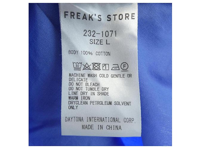 Autre Marque Camicia a maniche corte FREAK'S STORE Blu - vista 3