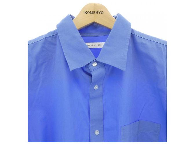 Autre Marque Camicia a maniche corte FREAK'S STORE Blu - vista 5