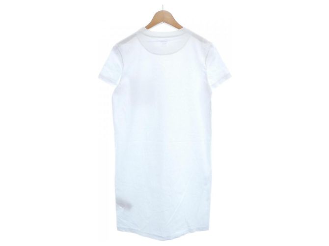 Vestido Hermès con bolsillo bordado de algodón 38 Blanco - vista 2