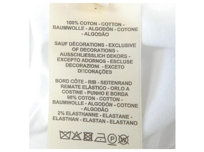 Vestido Hermès con bolsillo bordado de algodón 38 Blanco - vista 3
