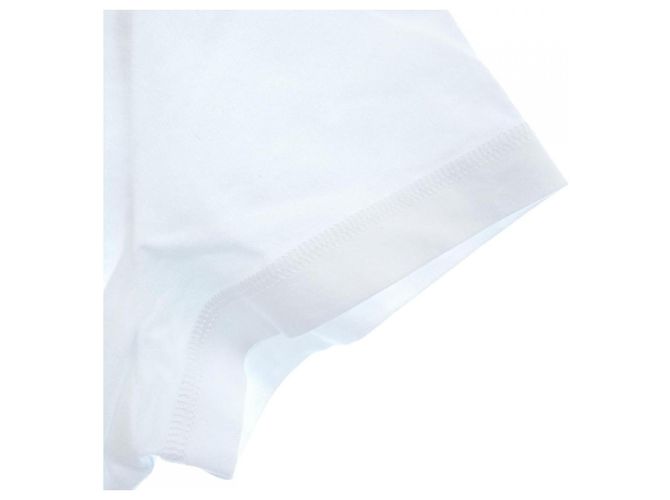 Vestido Hermès con bolsillo bordado de algodón 38 Blanco - vista 6