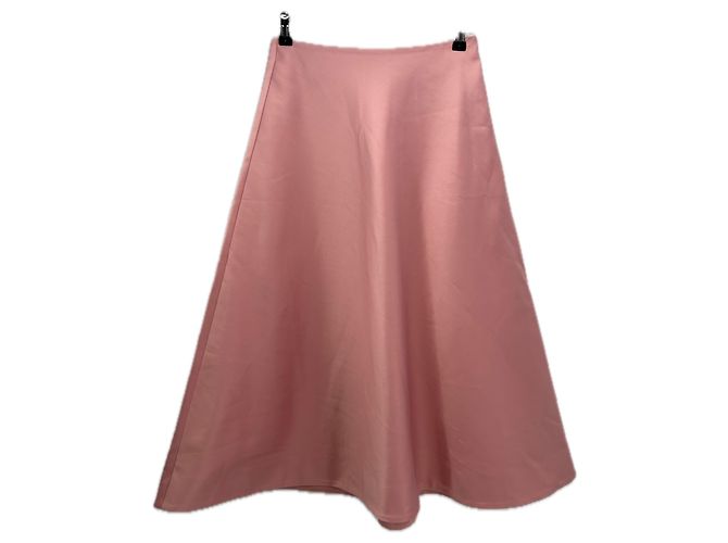 Falda de satén rosa By Malene Birger - vista 2