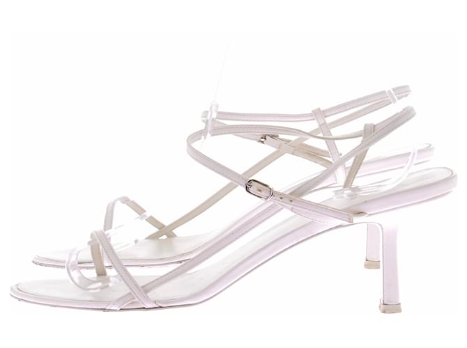 The row Sandalias Bare en cuero Beige - vista 2