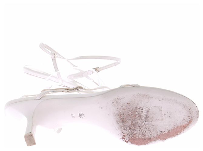 The row Sandalias Bare en cuero Beige - vista 5
