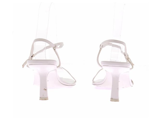 The row Sandalias Bare en cuero Beige - vista 7