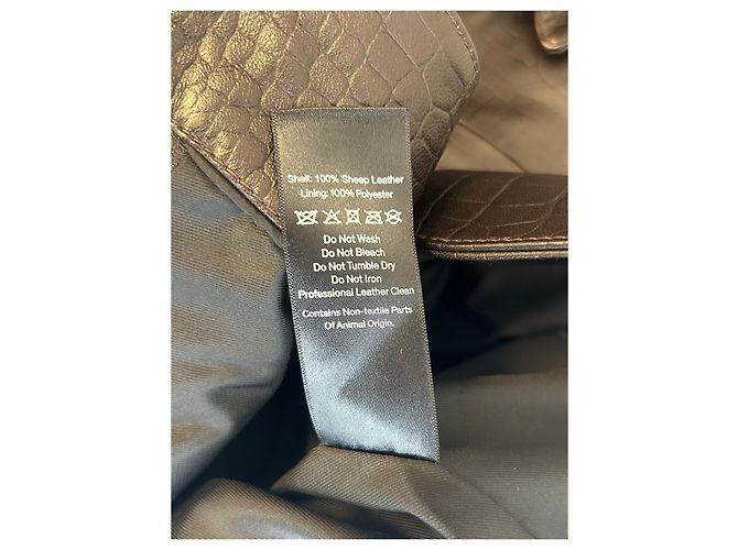 Autre Marque HUSH Lederjacke braun Größe S - Ansicht 6