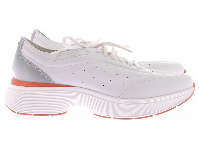 Santoni Sneakers in pelle bianca Easy Bounce Bianco - vista 5