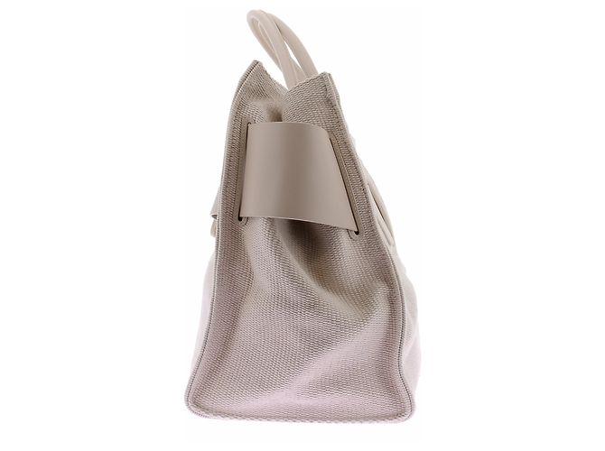Borsa Maxi Boyy Beige in Pelle - vista 4