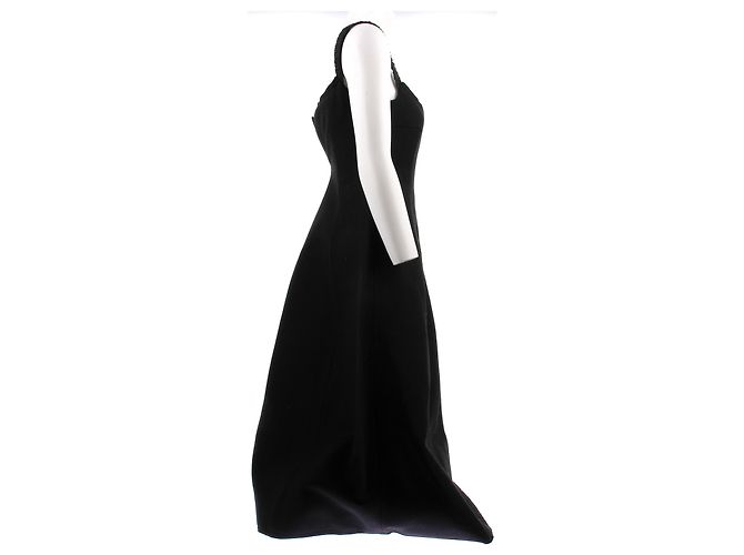 Khaite Schwarzes Trägerkleid - Ansicht 3