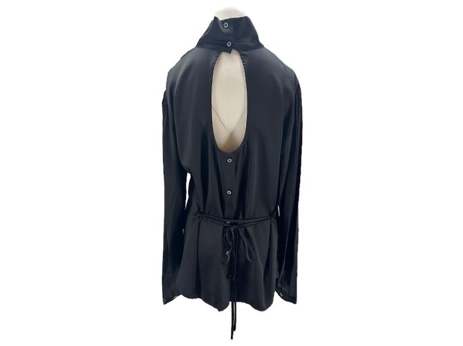 Autre Marque Schwarzes Oberteil aus Polyester - Ansicht 2