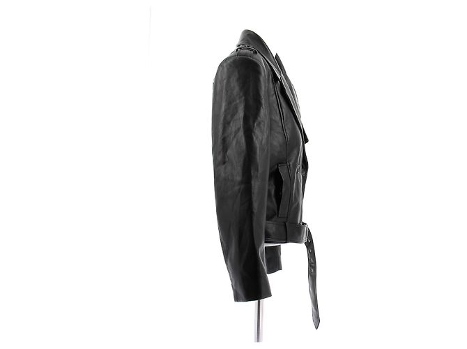 Anine Bing Lederjacke Simone Schwarz - Ansicht 3