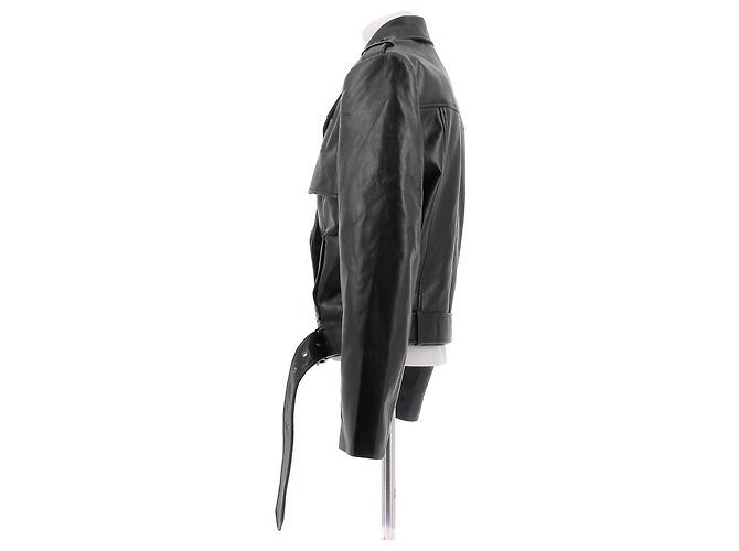 Anine Bing Lederjacke Simone Schwarz - Ansicht 4