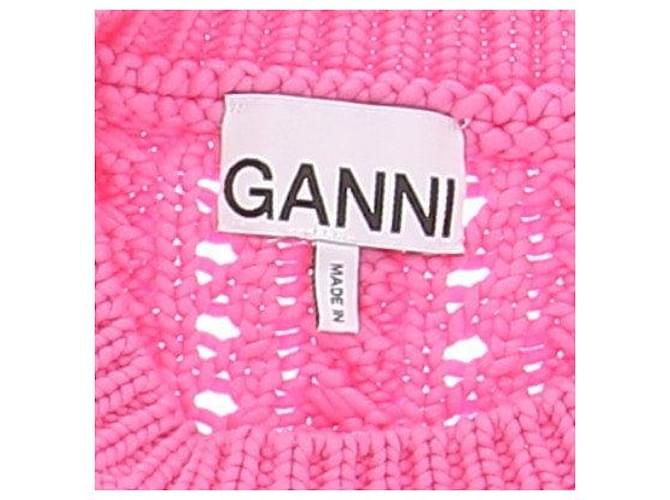 Ganni Ärmelloser Strickpullover in Rosa Pink - Ansicht 5