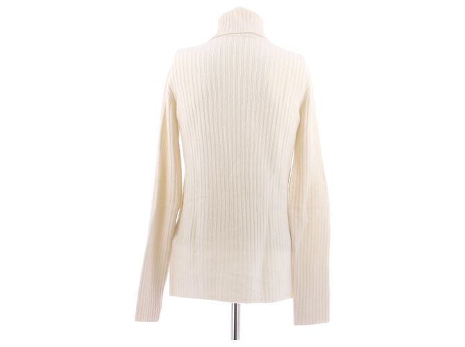 Saint Laurent Cuello alto beige de lana - vista 2