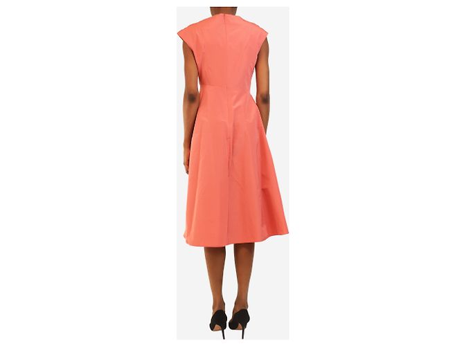 Weekend Max Mara Rosa ärmelloses langes Kleid - Größe UK 6 Pink - Ansicht 2