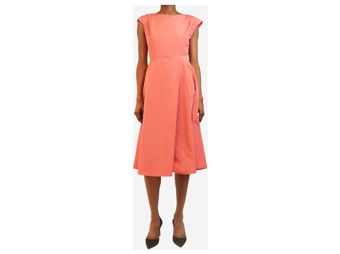 Weekend Max Mara Rosa ärmelloses langes Kleid - Größe UK 6 Pink - Ansicht 3