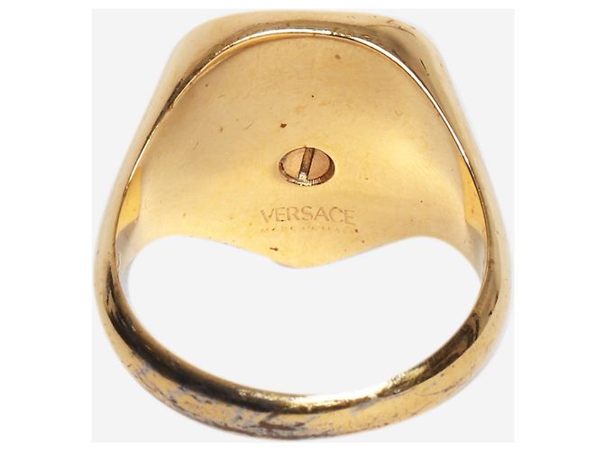Versace Anillo de sello Gold Greca Dorado - vista 3