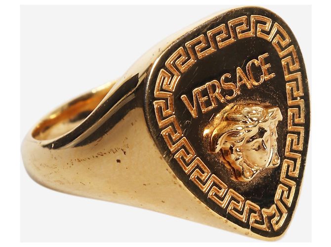 Versace Anillo de sello Gold Greca Dorado - vista 4