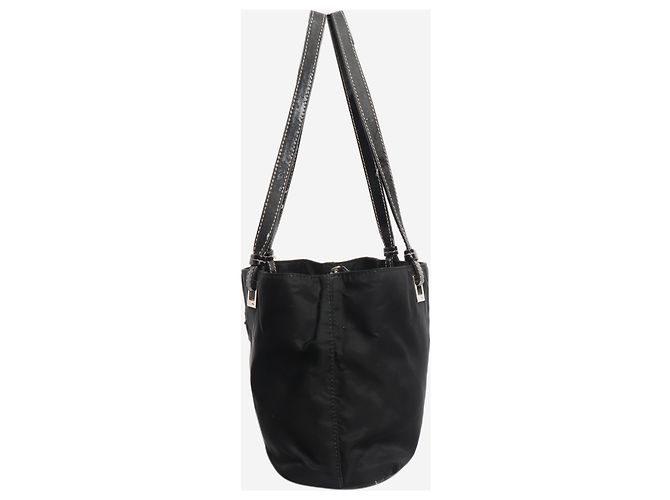 Prada Vintage Nylon Handtasche mit Tragegriff in Schwarz - Ansicht 2