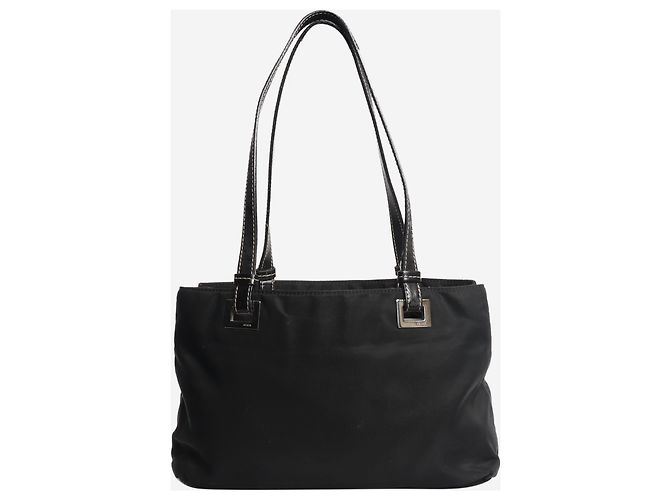 Prada Vintage Nylon Handtasche mit Tragegriff in Schwarz - Ansicht 3