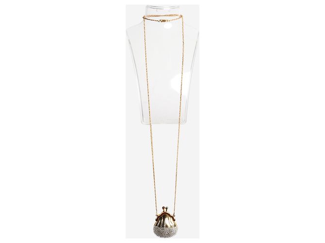 Judith Leiber Collana portapillole in oro e cristalli Swarovski Chateline D'oro - vista 2