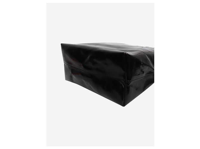 Marni Schwarze Tragetasche aus Kunstleder - Ansicht 5
