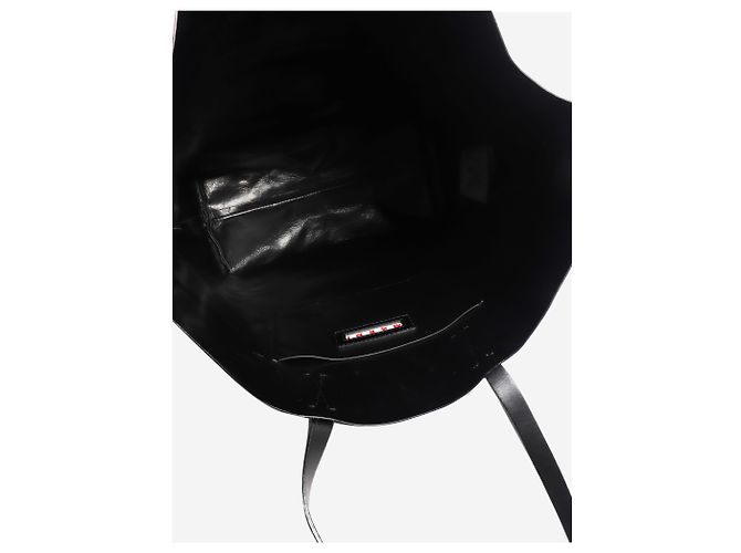 Marni Schwarze Tragetasche aus Kunstleder - Ansicht 6