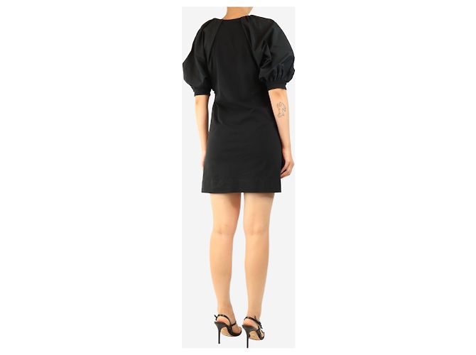 3.1 Phillip Lim Schwarzes Mini-Kleid mit Puffärmeln - Größe M - Ansicht 2