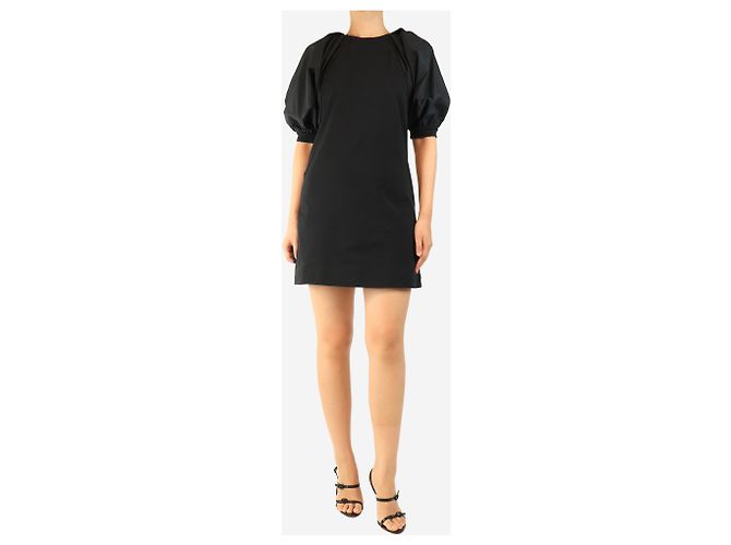3.1 Phillip Lim Schwarzes Mini-Kleid mit Puffärmeln - Größe M - Ansicht 4