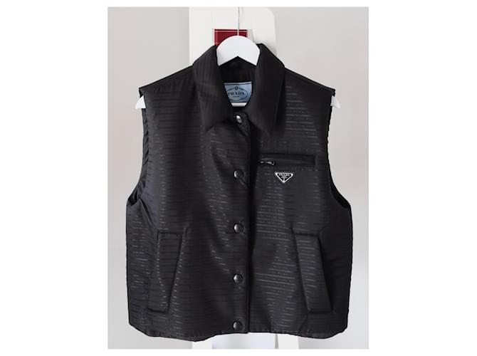 Prada Re-Nylon Weste Schwarz - Ansicht 2