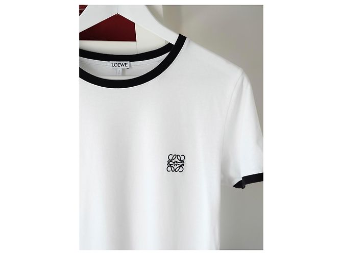 Loewe T-Shirt mit Anagramm-Logo Weiß Schwarz - Ansicht 2