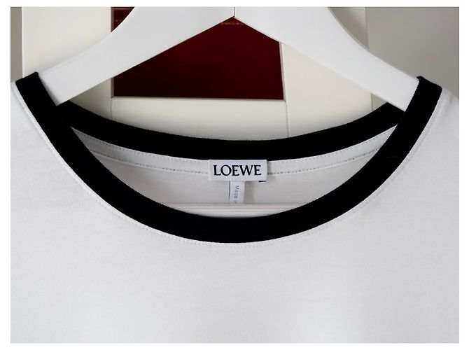 Loewe T-Shirt mit Anagramm-Logo Weiß Schwarz - Ansicht 3