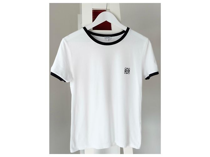 Loewe T-Shirt mit Anagramm-Logo Weiß Schwarz - Ansicht 4