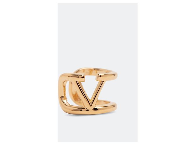 Ear cuff VLogo Valentino in metallo dorato D'oro - vista 5