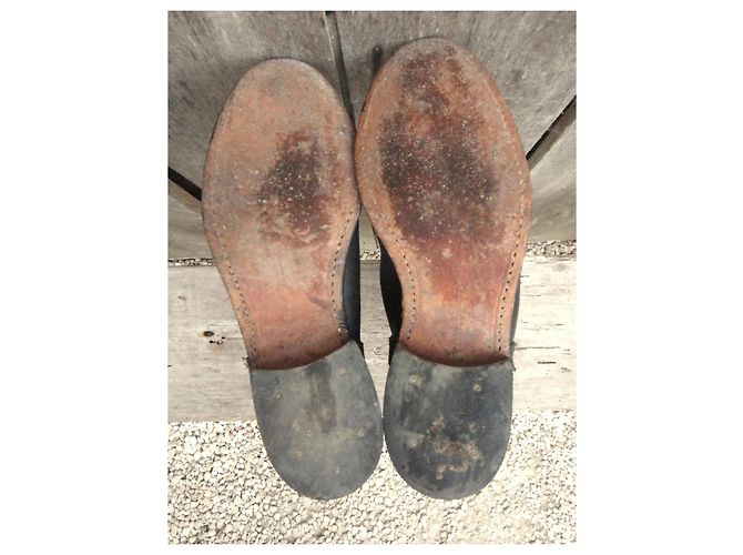 Autre Marque Botas de cuero negro Vaquero - vista 6
