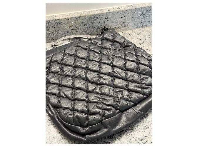 Chanel Borsa Hobo in pelle trapuntata nera Beige - vista 6