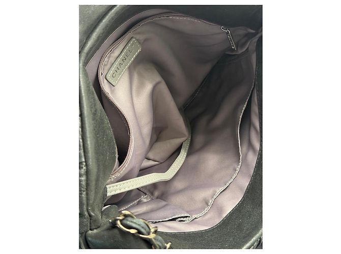 Chanel Borsa Hobo in pelle trapuntata nera Beige - vista 7