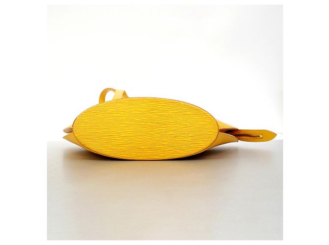 Borsa a tracolla Louis Vuitton Epi Saint Jacques Poignée Long Giallo - vista 2