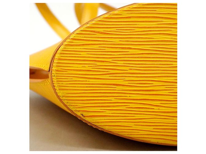 Borsa a tracolla Louis Vuitton Epi Saint Jacques Poignée Long Giallo - vista 5