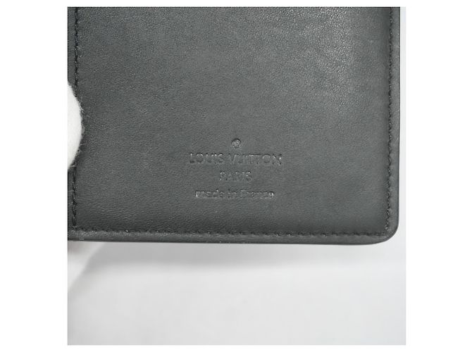 Louis Vuitton Damier Cobalt Portefeuille Brazza Long Wallet Nero Blu navy - vista 4
