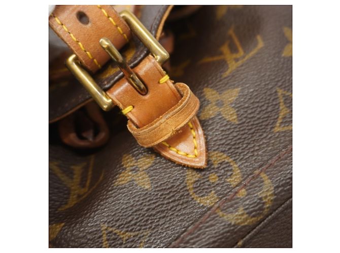 Zaino Louis Vuitton Monogram Montsouris MM Marrone - vista 10