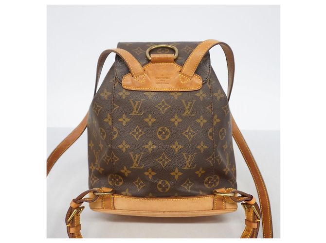 Zaino Louis Vuitton Monogram Montsouris MM Marrone - vista 11