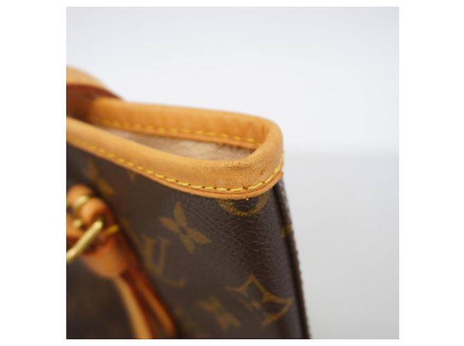 Borsa Tote Louis Vuitton Monogram Bucket PM Marrone - vista 7