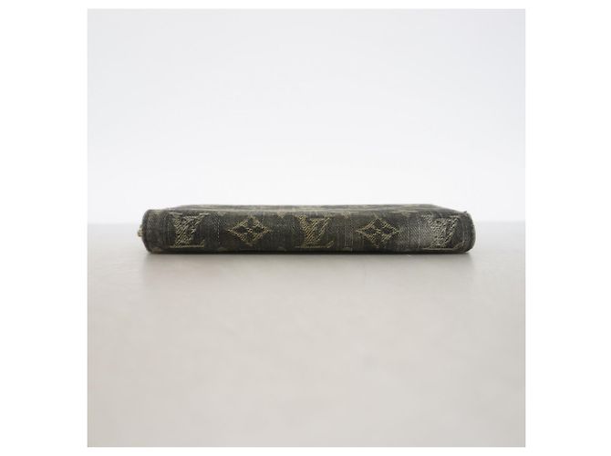 Louis Vuitton Monogram Denim Zippy Wallet Schwarz - Ansicht 2