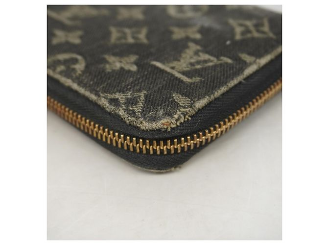 Louis Vuitton Monogram Denim Zippy Wallet Schwarz - Ansicht 5