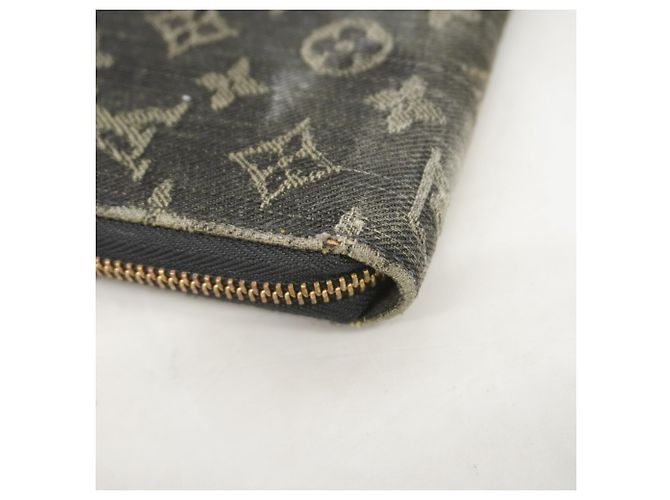 Louis Vuitton Monogram Denim Zippy Wallet Schwarz - Ansicht 6