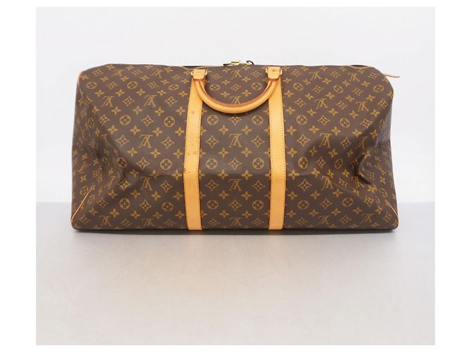 Keepall Borsa Boston marrone Louis Vuitton - vista 11