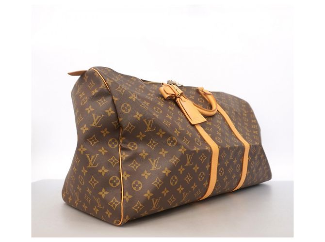 Keepall Borsa Boston marrone Louis Vuitton - vista 2
