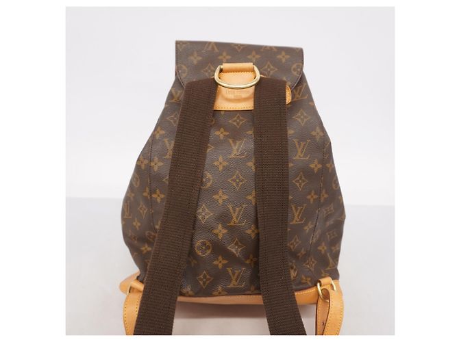 Zaino Louis Vuitton Monogram Montsouris GM Marrone - vista 12