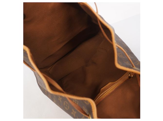 Zaino Louis Vuitton Monogram Montsouris GM Marrone - vista 4